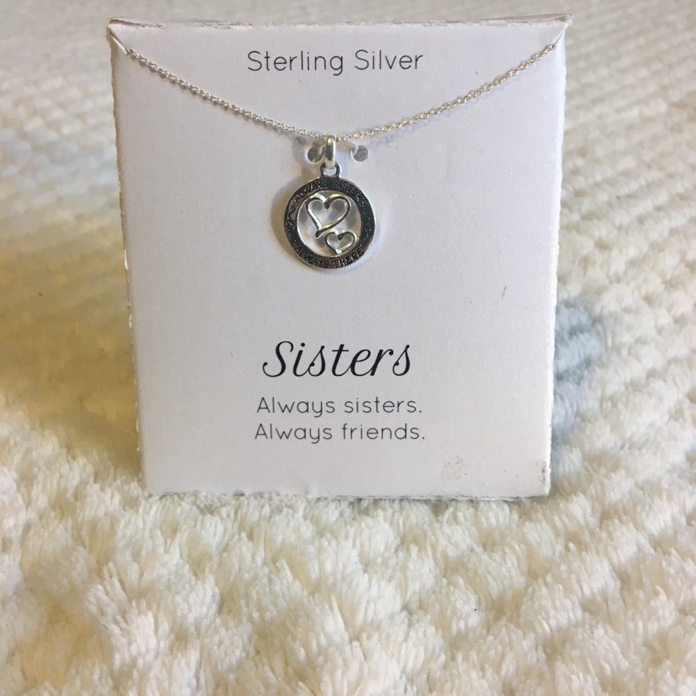 NWT Sterling Silver Sisters Necklace